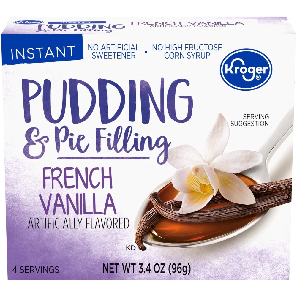 slide 3 of 3, Kroger Instant French Vanilla Pudding & Pie Filling, 3.4 oz