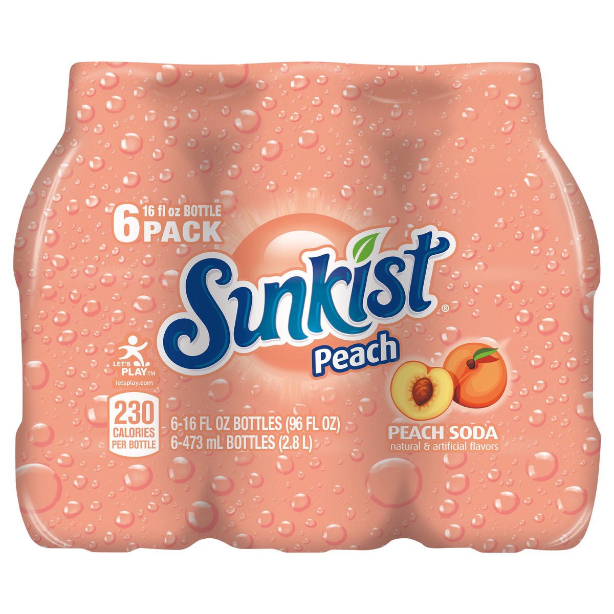 Sunkist Peach Soda bottles 96 oz | Shipt