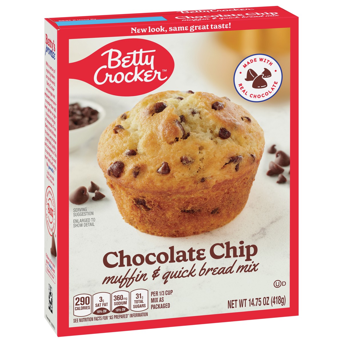 slide 2 of 9, Betty Crocker Chocolate Chip Muffin & Quick Bread Mix, 14.75 oz