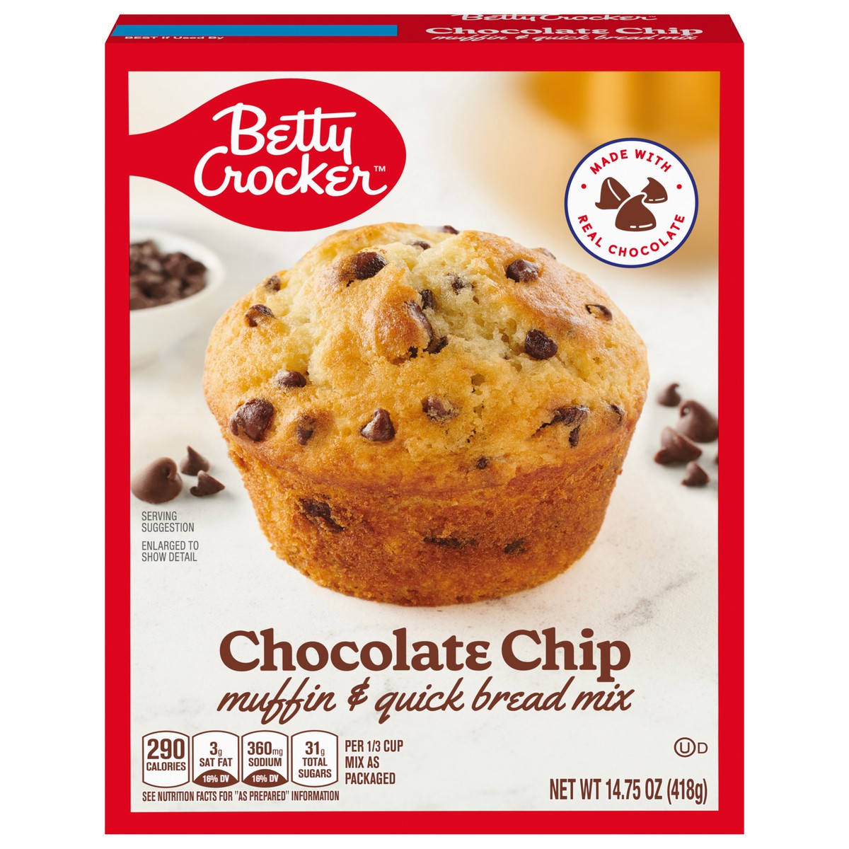 slide 1 of 9, Betty Crocker Chocolate Chip Muffin and Quick Bread Mix, 14.75 oz., 14.75 oz