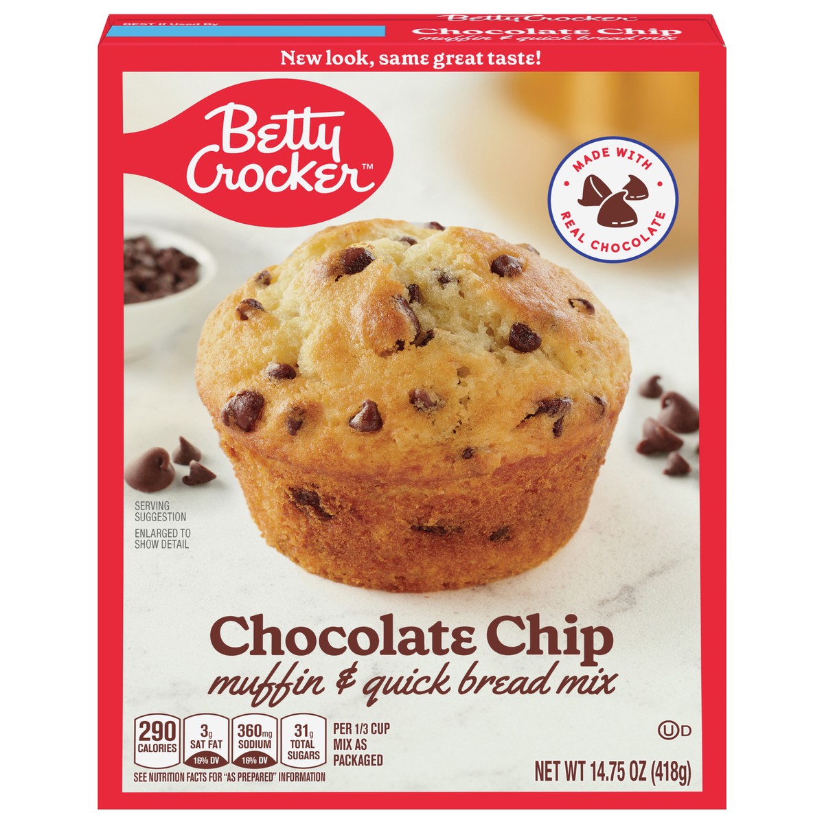 slide 1 of 9, Betty Crocker Chocolate Chip Muffin & Quick Bread Mix, 14.75 oz