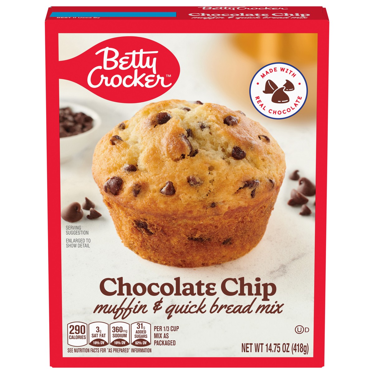 slide 1 of 9, Betty Crocker Chocolate Chip Muffin and Quick Bread Mix, 14.75 oz, 14.75 oz