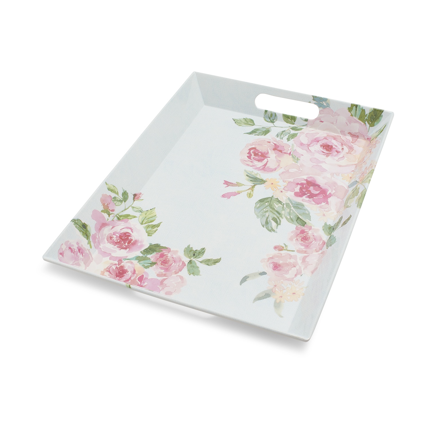 slide 1 of 1, Sur La Table Rose Nuage Melamine Tray, 19.75 in x 14 in