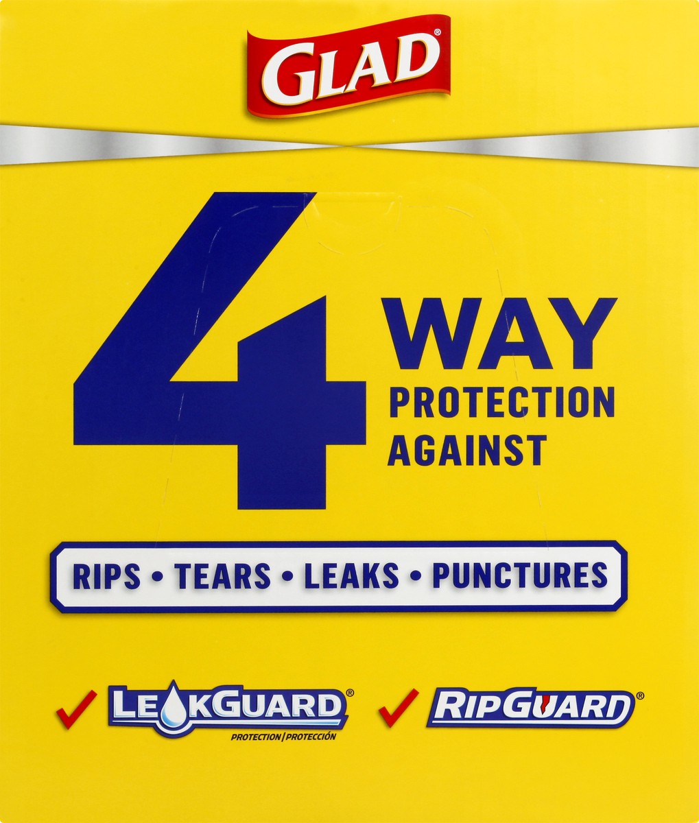 slide 7 of 11, Glad ForceFlexPlus Odor Shield 13 Gallon Drawstring Trash Bags 140 ea, 140 ct