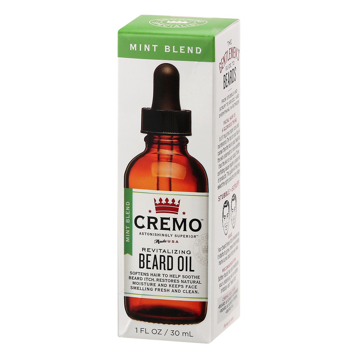 slide 3 of 9, Cremo Tea Tree Mint Revitalizing Beard Oil, 1 oz