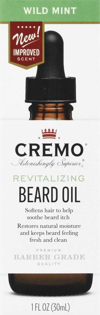 slide 1 of 9, Cremo Astonishingly Superior Revitalizing Wild Mint Beard Oil 1 oz, 1 oz