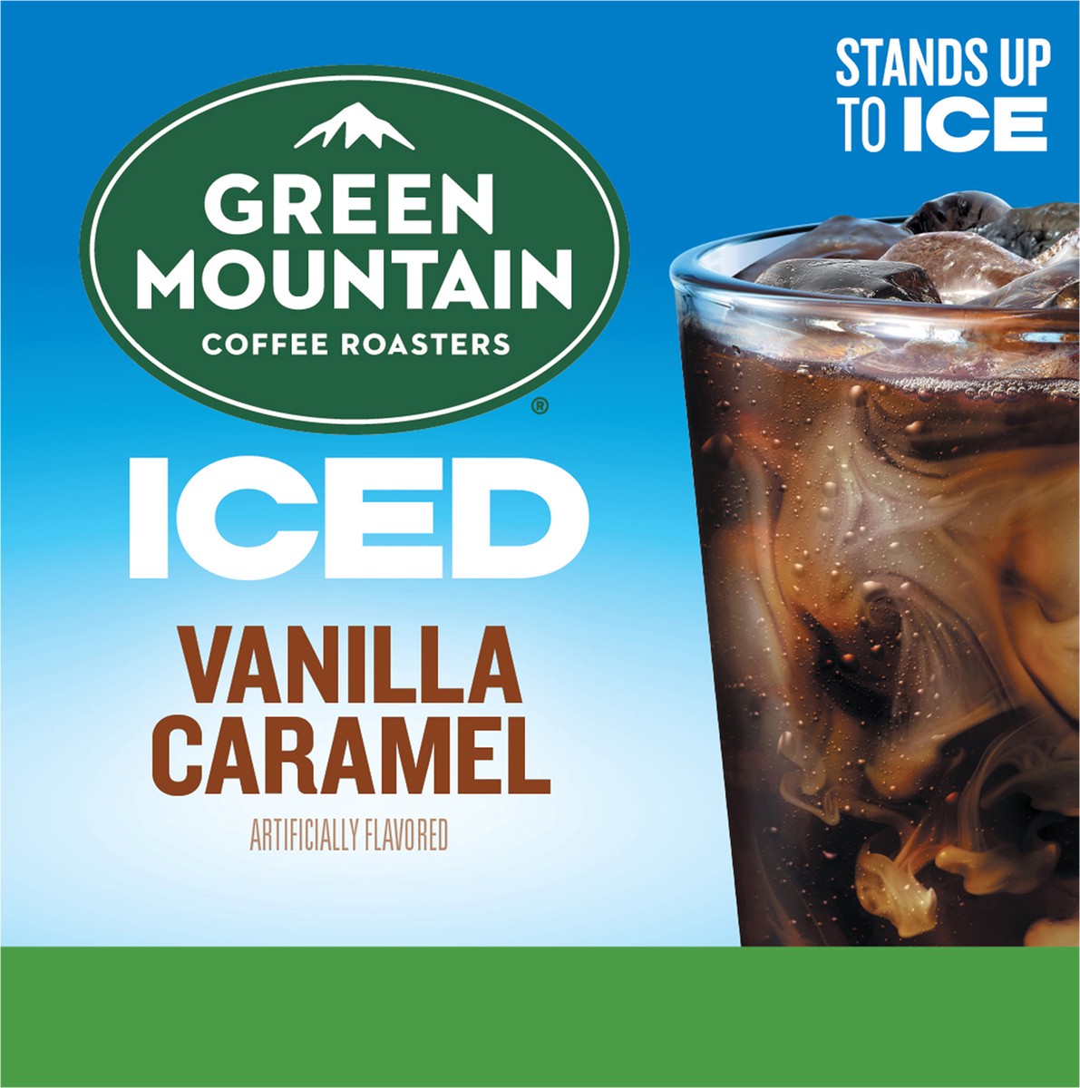 slide 5 of 10, Green Mountain Coffee Roasters ICED Vanilla Caramel, Single Serve Keurig K-Cup Pods, Flavored Iced Coffee- 4 oz, 10 ct