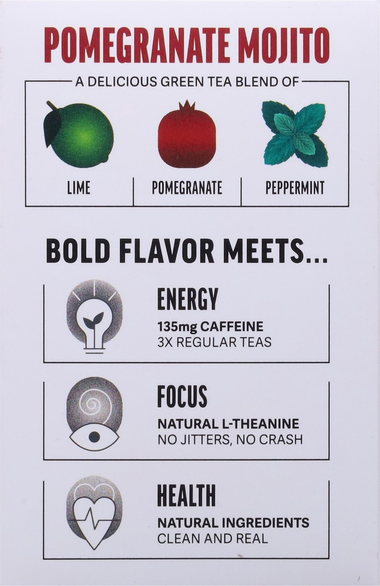 slide 13 of 14, Zest Pomegranate Mojito Green Tea 15 Tea Bags, 15 ct