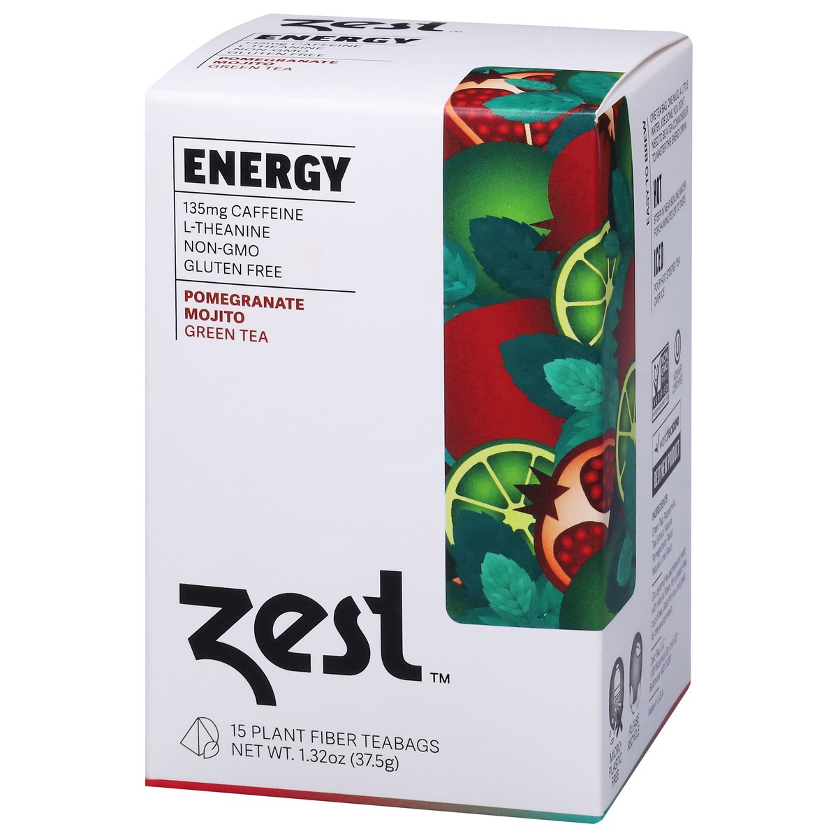 slide 9 of 14, Zest Pomegranate Mojito Green Tea 15 Tea Bags, 15 ct