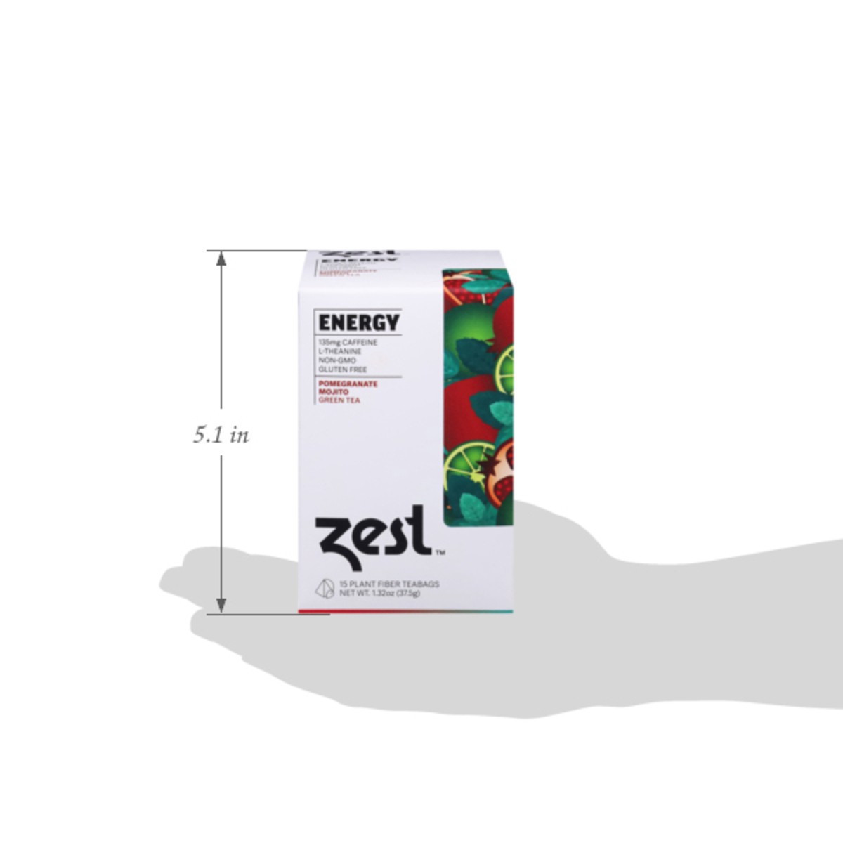 slide 6 of 14, Zest Pomegranate Mojito Green Tea 15 Tea Bags, 15 ct