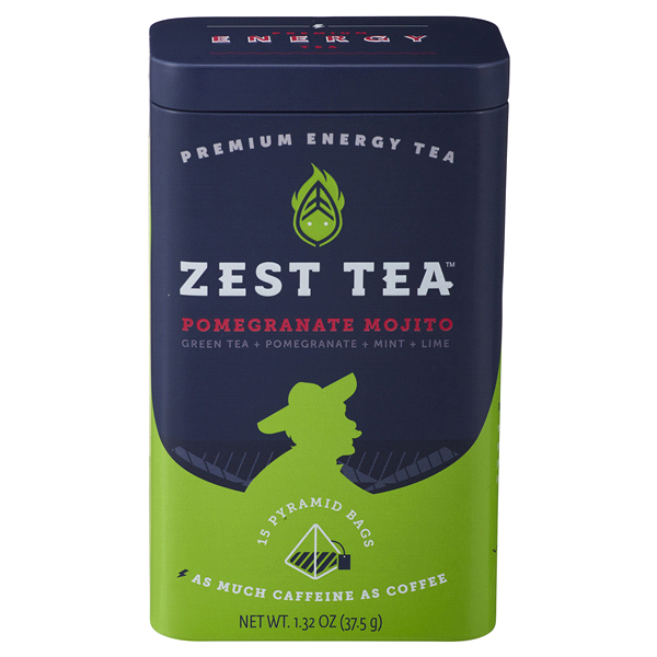 slide 1 of 1, Zest Tea Pomegranate Mojito Green Tea, 1.32 oz