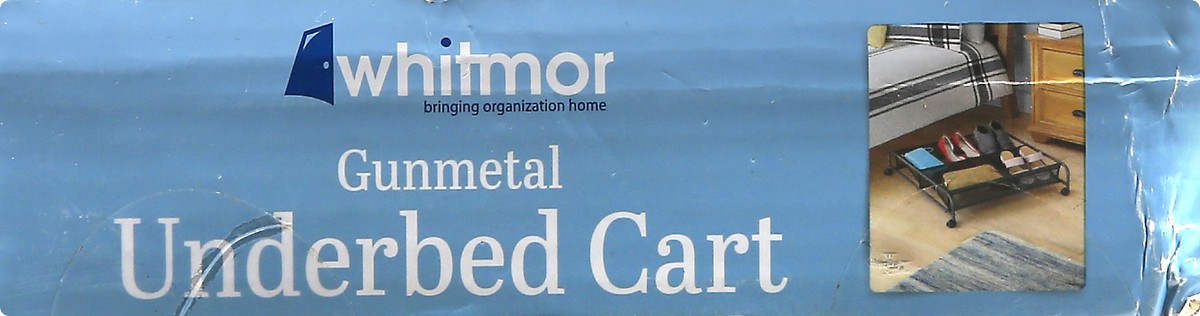 slide 5 of 10, Whitmor Gunmetal Underbed Cart 1 ea, 1 ct