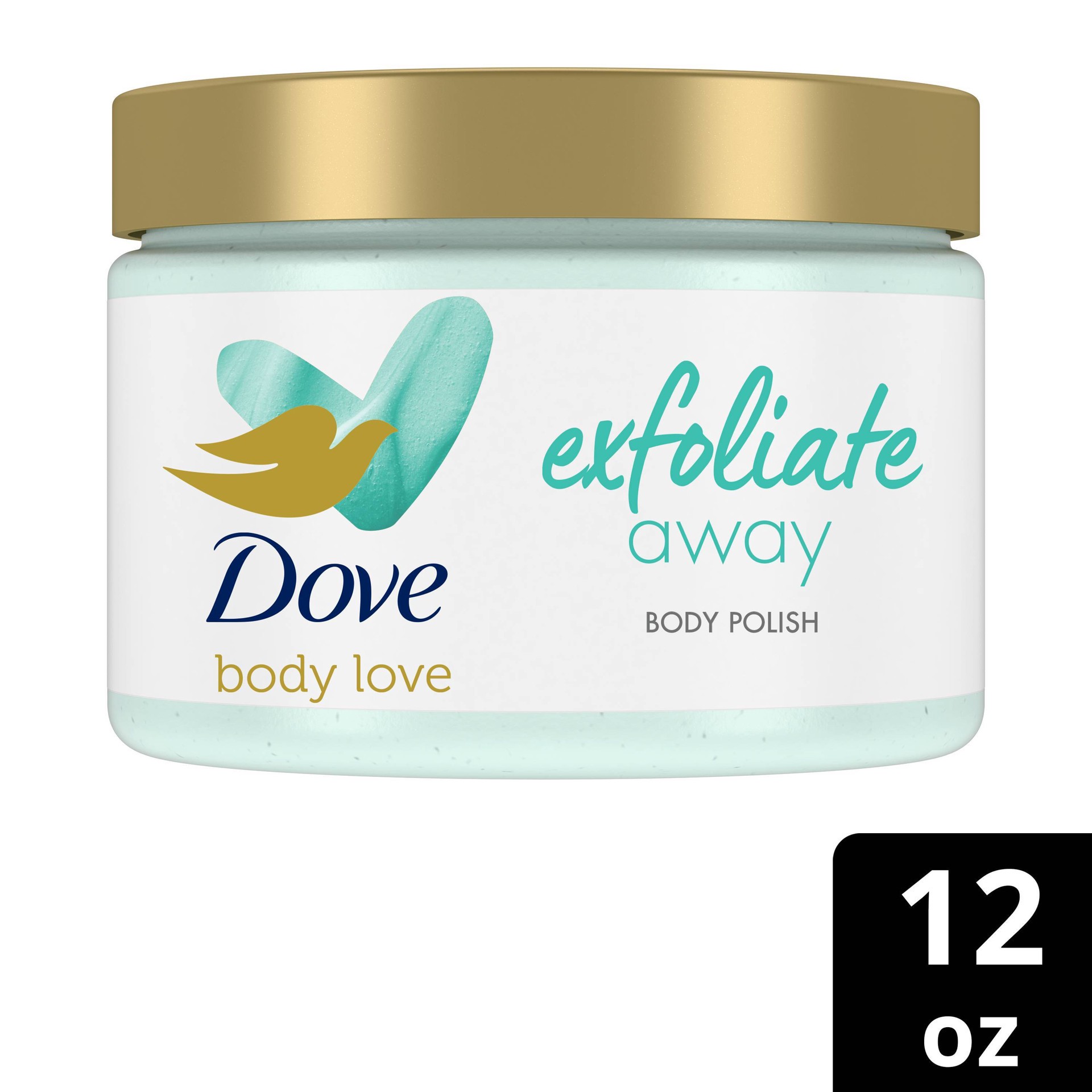 slide 1 of 5, Dove Body Love Body Polish Exfoliate Away, 12 oz