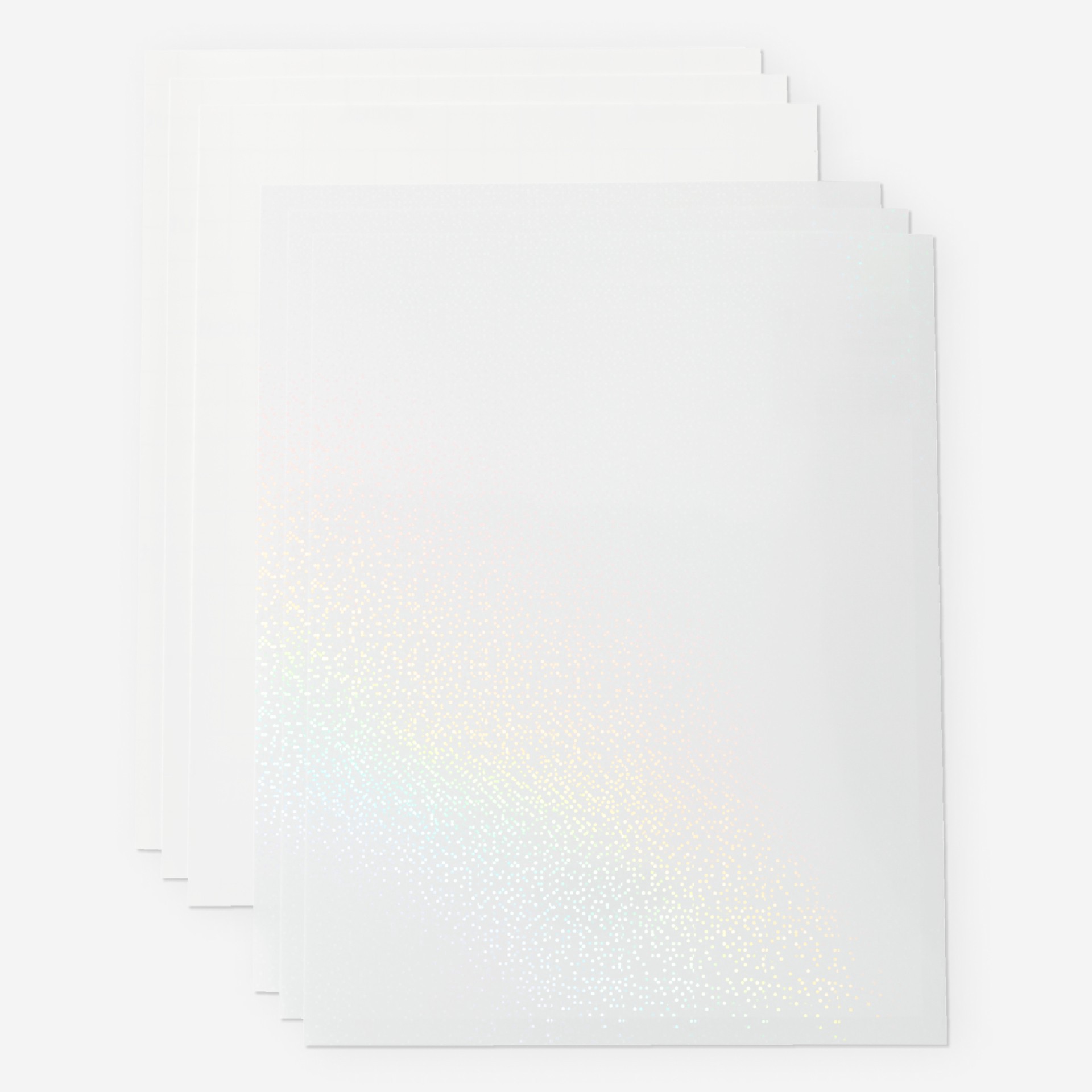 slide 4 of 8, Cricut Printable White Us Letter Waterproof Holographic Sticker Set, 5ct., 5 ct