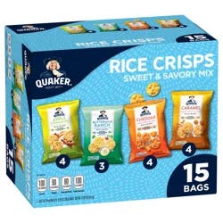 Quaker Rice Crisps Sweet & Savory Mix Variety 12.02 Oz 15 Count