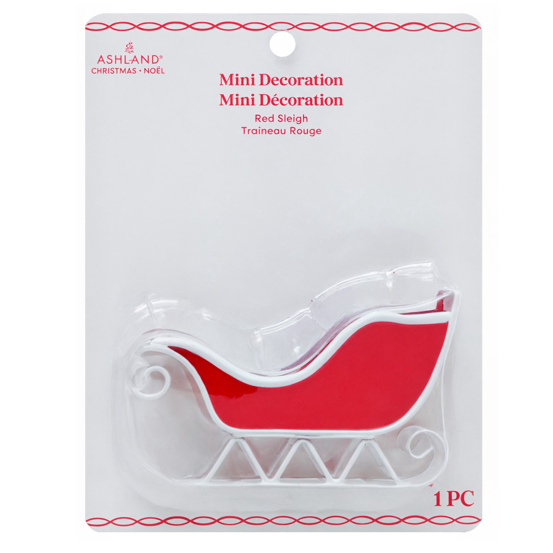 slide 2 of 2, Mini Red Sleigh By Ashland, null
