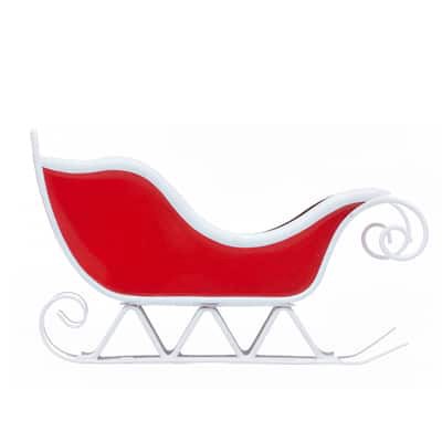 slide 1 of 2, Mini Red Sleigh By Ashland, null