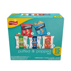 Frito-Lay Snacks Puffed & Popped Mix Variety Pack - 9.75oz/15ct