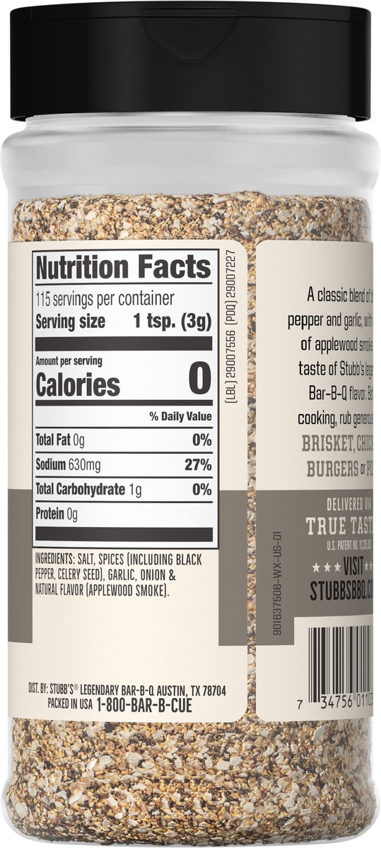 slide 12 of 14, Stubb's Black Pepper & Smoke Rub, 12.2 oz, 12.2 oz