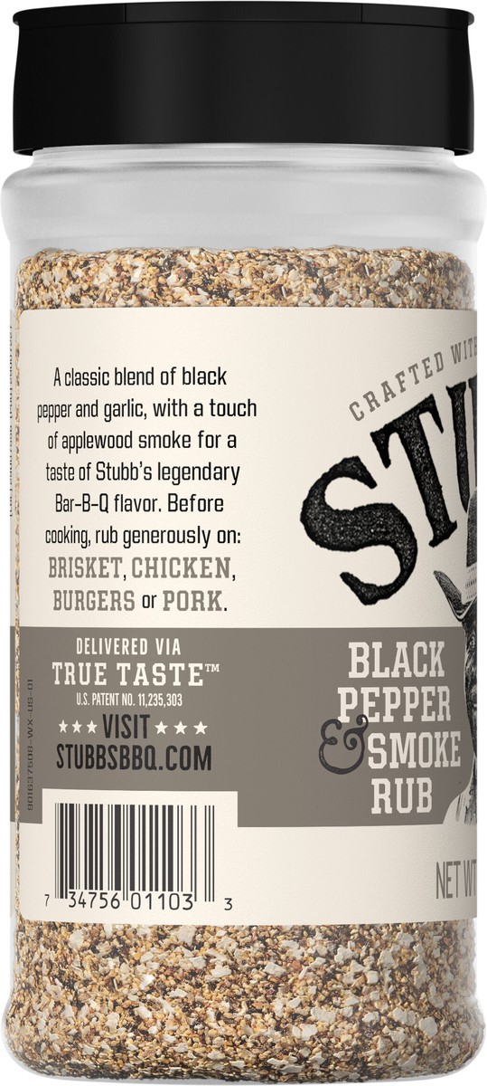 slide 11 of 14, Stubb's Black Pepper & Smoke Rub, 12.2 oz, 12.2 oz