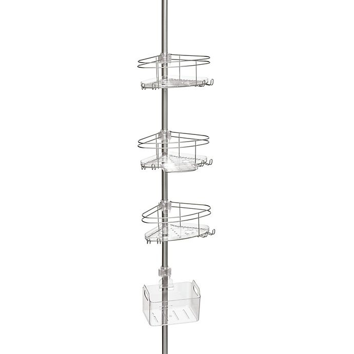 slide 1 of 3, ORG Deluxe Pole Caddy - Satin Nickel, 1 ct