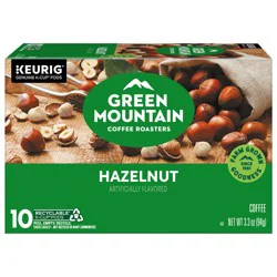 Green Mountain Coffee Roasters Hazelnut Keurig Single-Serve K-Cup Pods, Light Roast Coffee, 10 Count