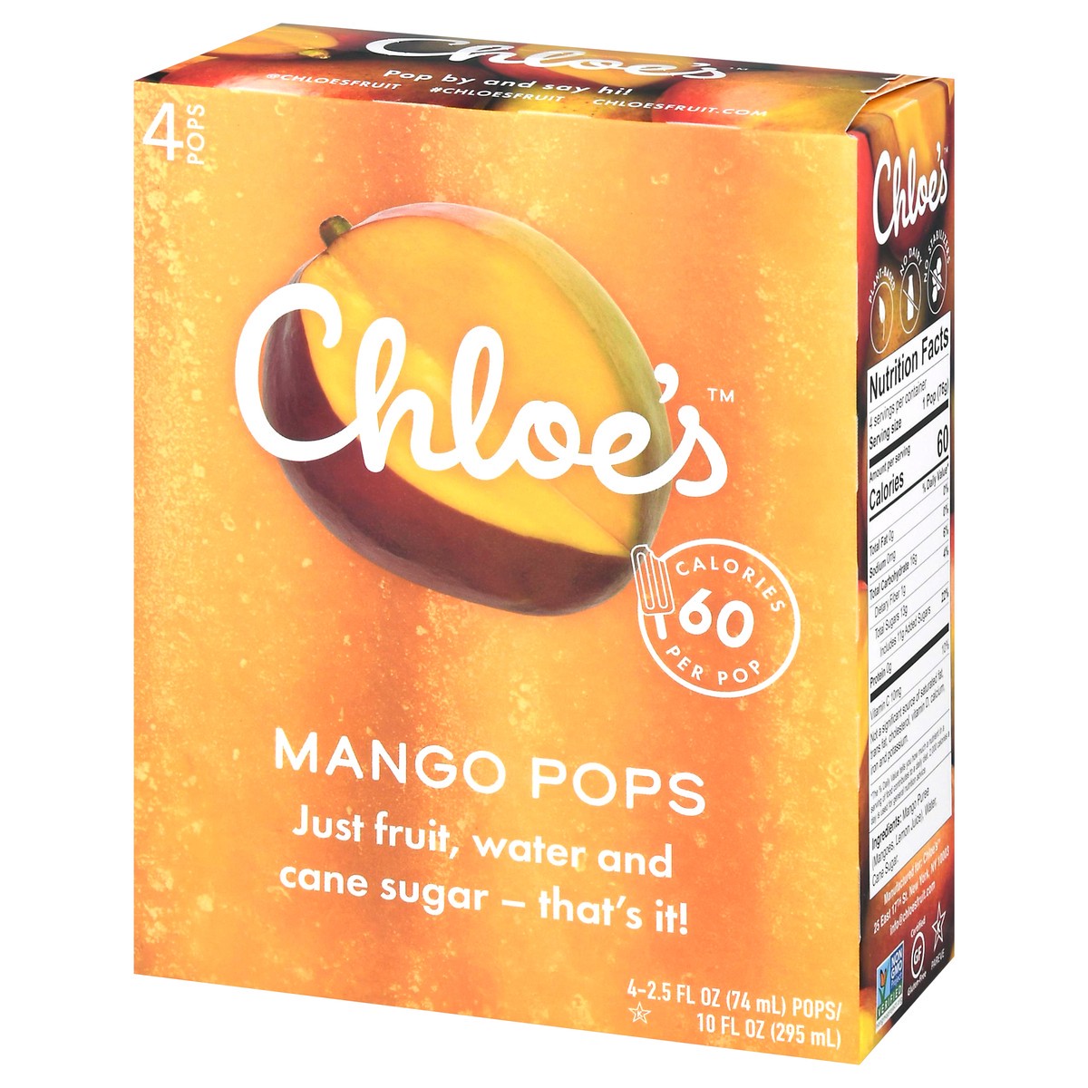 slide 3 of 14, Chloe's Mango Pops, 2.5 fl oz