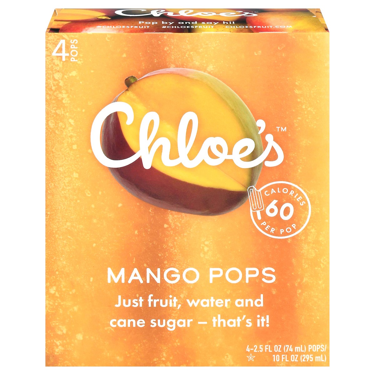 slide 1 of 14, Chloe's Mango Pops, 2.5 fl oz