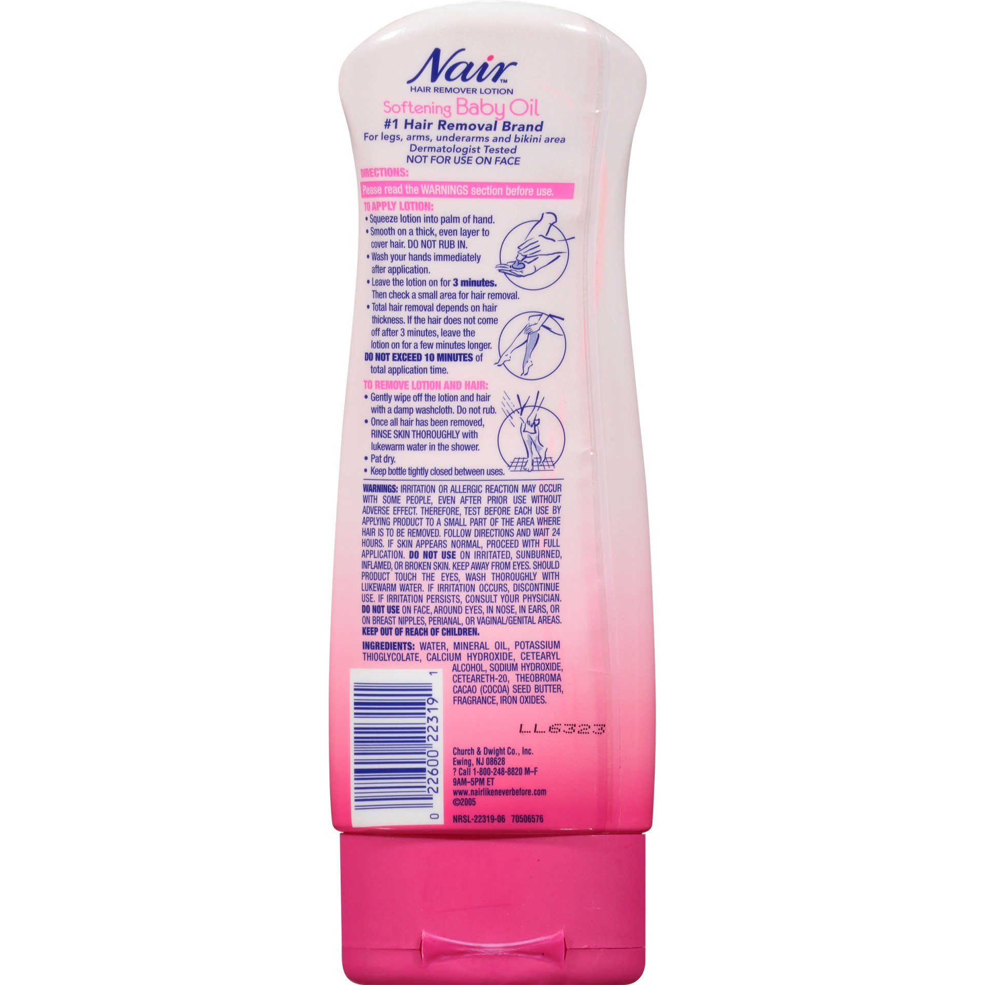 slide 6 of 7, Nair Softening Baby Oil Comforting Scent Hair Remover Lotion 9 oz, 9 oz