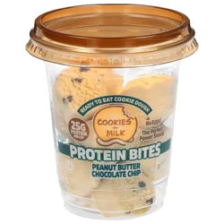Ready-To-Eat Protein Cookie Dough Bites Peanut Butter Chocolate Chip 6oz Cup - 6 Oz