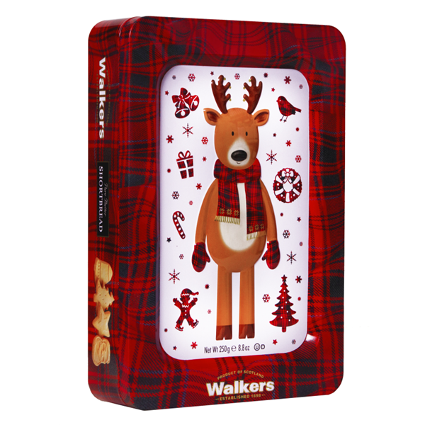 slide 1 of 1, Walker's Walkers Holiday Shortbread Reindeer, 8.8 oz