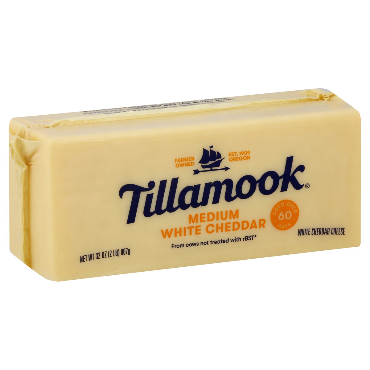 slide 5 of 10, Tillamook Medium White Cheddar Cheese Block, 32 oz