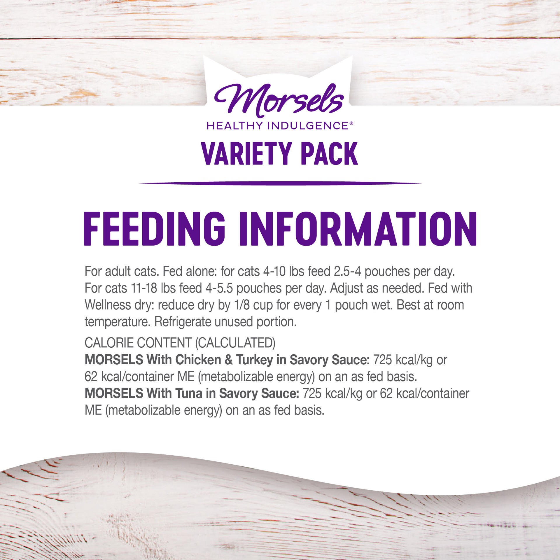 slide 5 of 5, Wellness Morsels Wet Cat Food Variety Pack - Natural, Grain Free, 1 ct