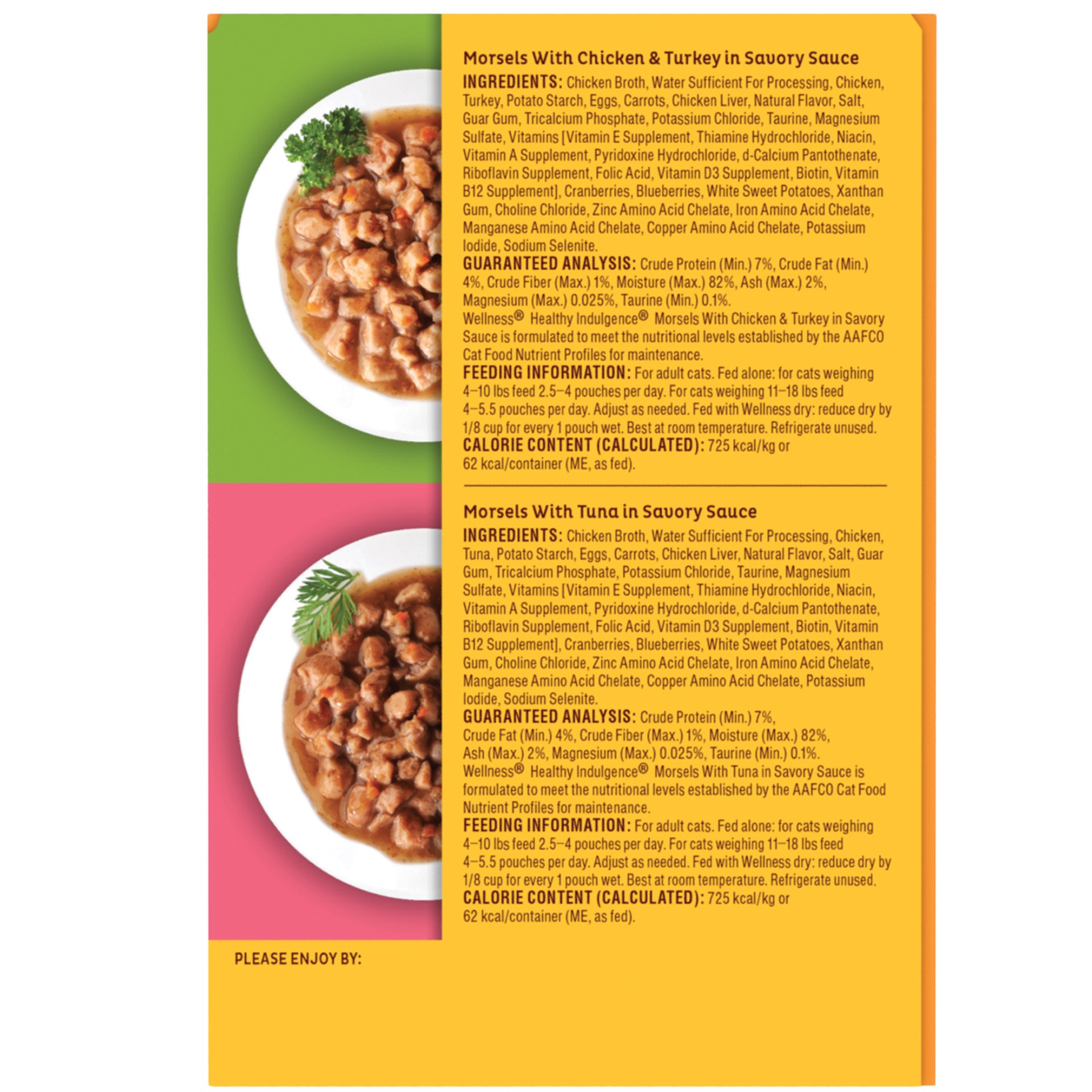 slide 4 of 5, Wellness Morsels Wet Cat Food Variety Pack - Natural, Grain Free, 1 ct