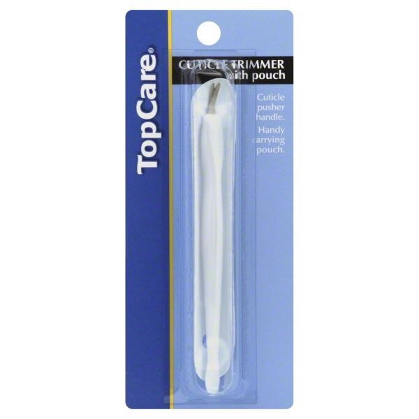 slide 1 of 1, TopCare Cuticle Trimmer with Pouch, 1 ct