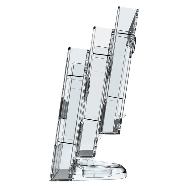 slide 2 of 3, Deflect-O Lit Loc Base/Wall Support, Clear, 1 ct