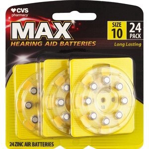 slide 1 of 1, CVS Health Cvs Hearing Aid Batteries Size 10, 24 Ct, 1 ct