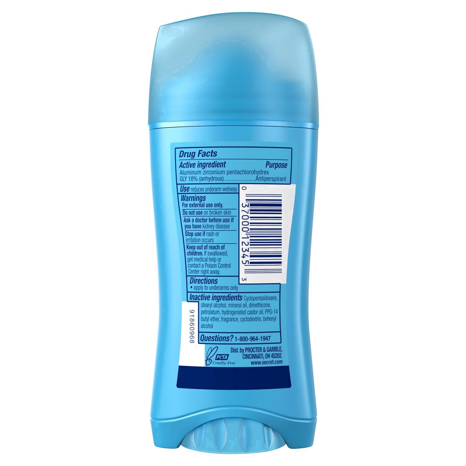 slide 34 of 94, Secret Shower Fresh Invisible Solid Antiperspirant & Deodorant - 2.6oz, 2.6 oz
