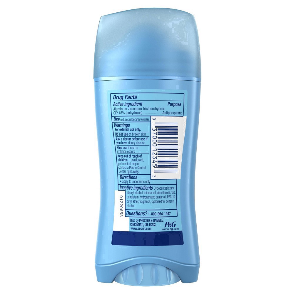 slide 48 of 94, Secret Shower Fresh Invisible Solid Antiperspirant & Deodorant - 2.6oz, 2.6 oz