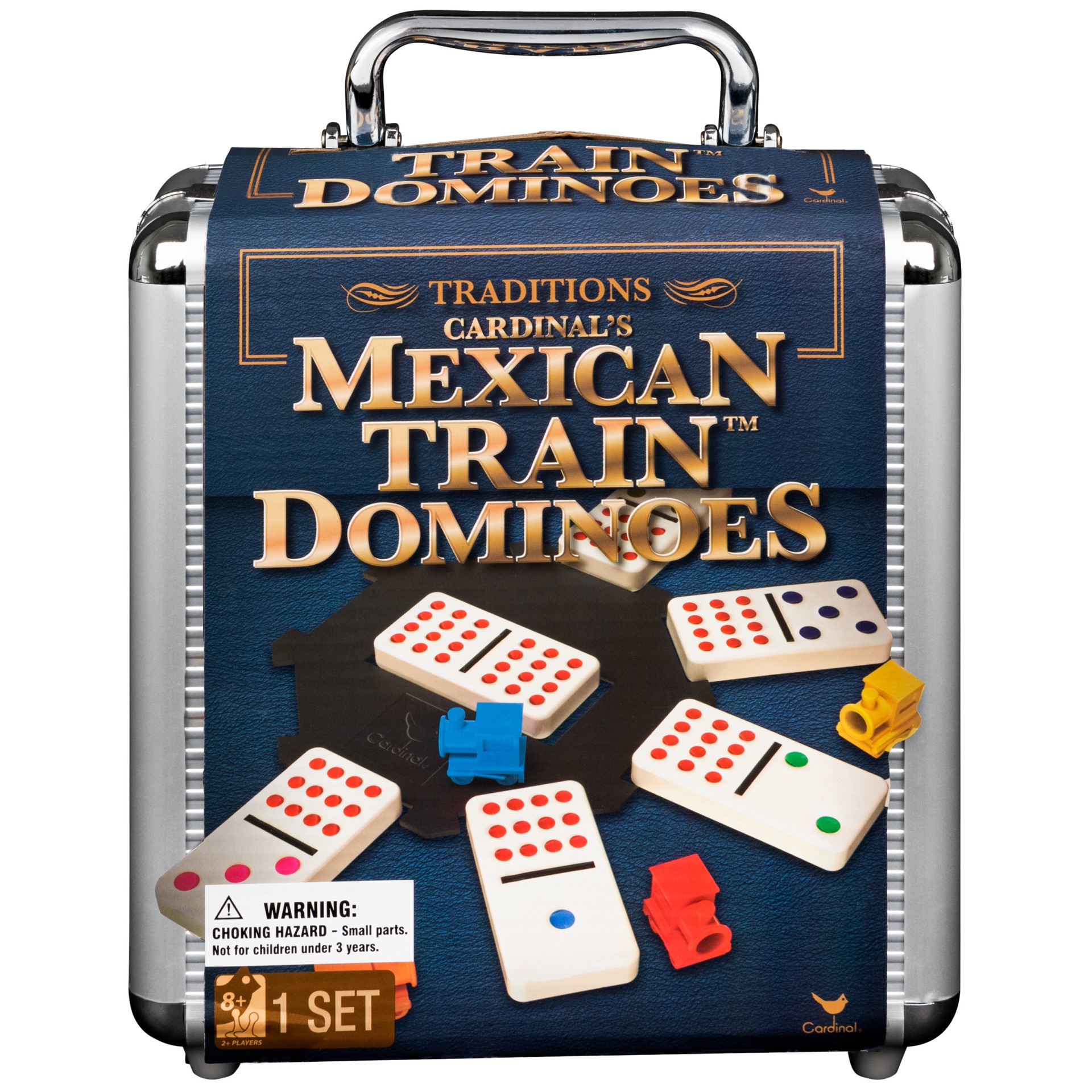 slide 1 of 6, Fundex Mexican Train Domino Tin, 1 cnt