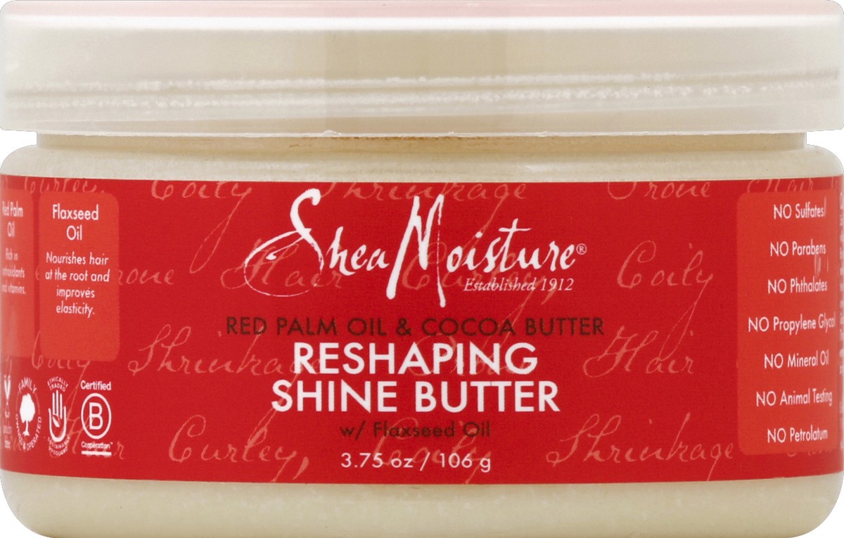 slide 4 of 6, SheaMoisture Shine Butter 3.75 oz, 3.75 oz