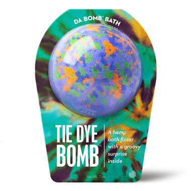 slide 1 of 1, Da Bomb Bath Fizzers Tie Dye Purple Bath Bomb, 7 oz