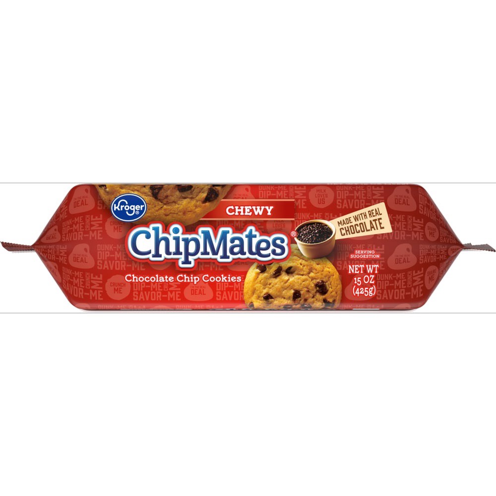 slide 4 of 5, Kroger Chipmates Chewy Chocolate Chip Cookies, 15 oz