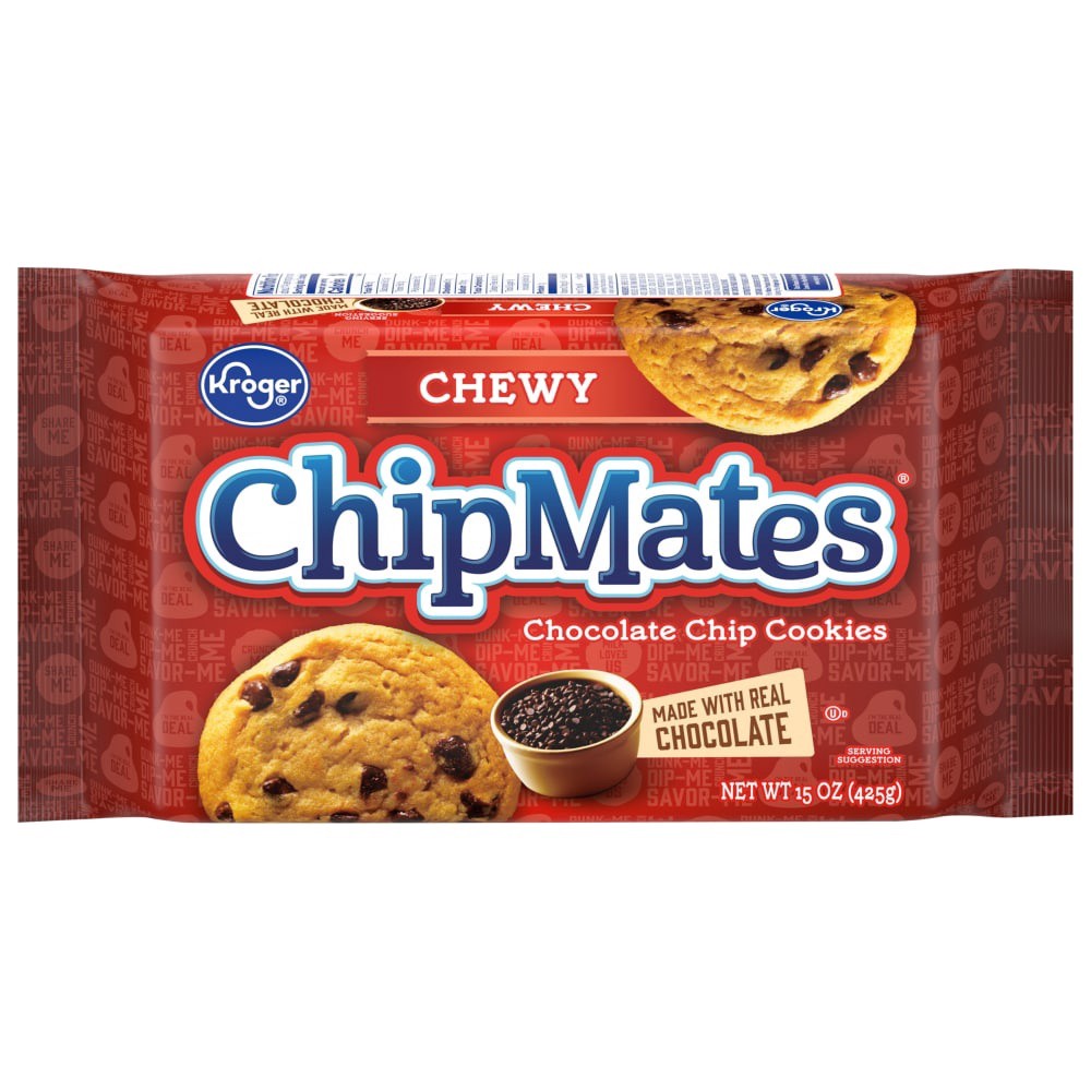 slide 1 of 5, Kroger Chipmates Chewy Chocolate Chip Cookies, 15 oz
