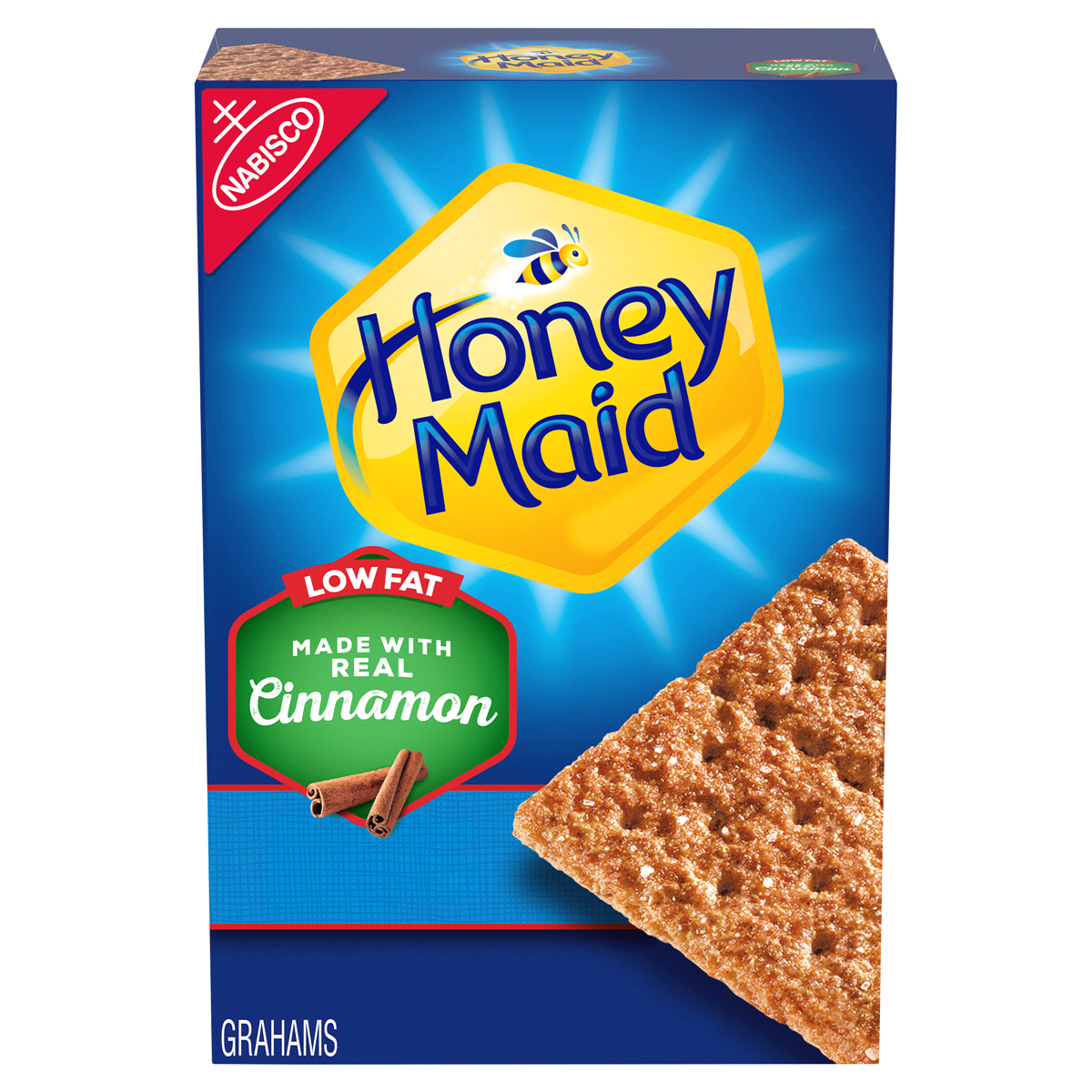 slide 1 of 3, Nabisco Honey Maid Low Fat Cinnamon Graham Crackers, 14.4 oz