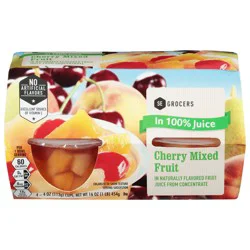 SE Grocers Fruit Cherry Mixed In 100% Juice - 4 CT