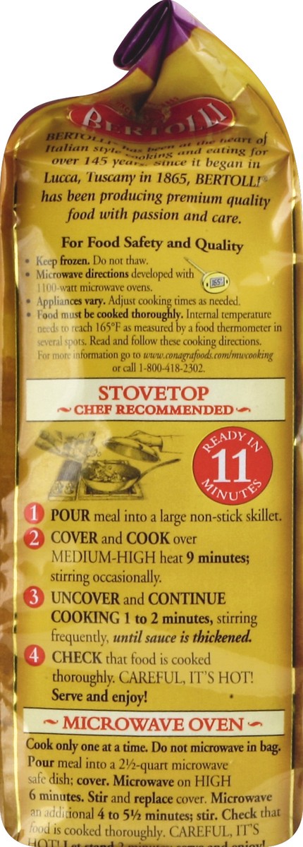 slide 2 of 5, Bertolli Frozen Skillet Meals for Two Three Cheese Tortellini with Bacon, 24 Oz, 24 oz