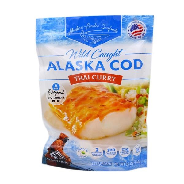 slide 1 of 1, Alaskan Leader Seafoods Alaska Cod Thai Curry, 12 oz