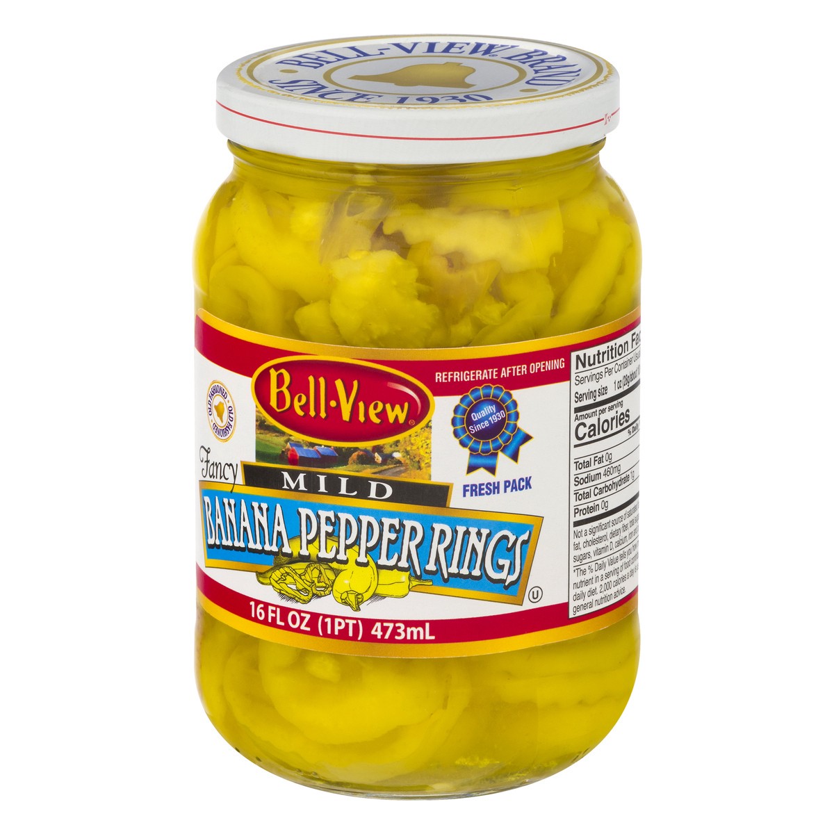 slide 3 of 13, Bell-View Mild Fresh Pack Banana Pepper Rings 16 oz, 16 oz