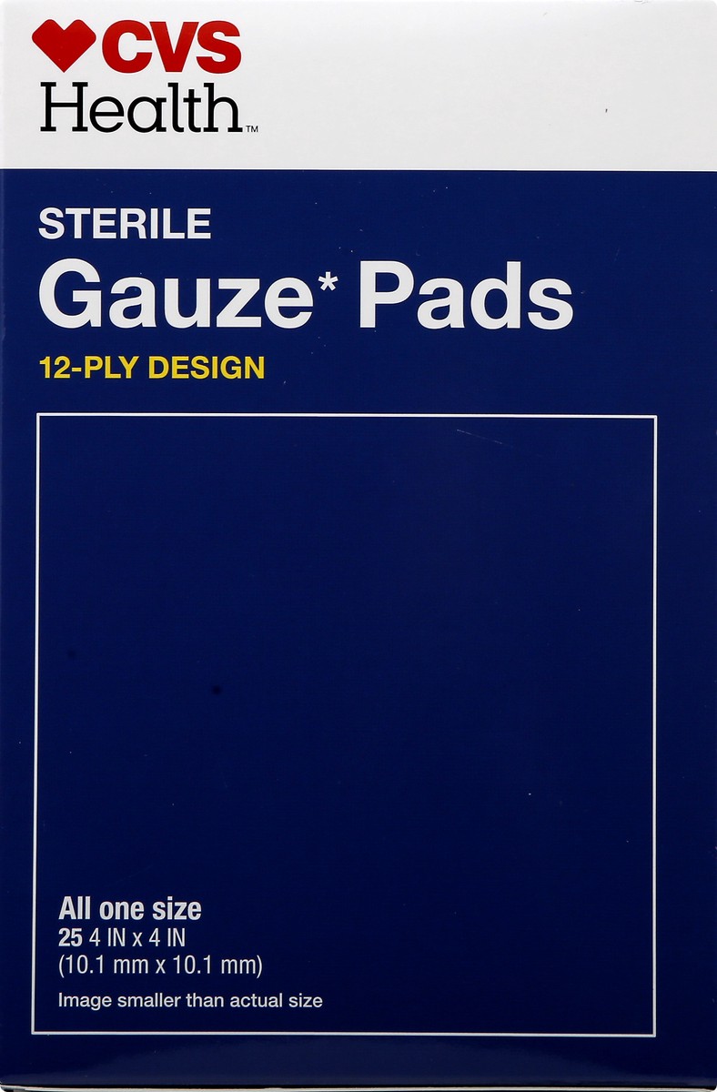 CVS Health Gauze Pads Sterile 12Ply Design 25 ct Shipt